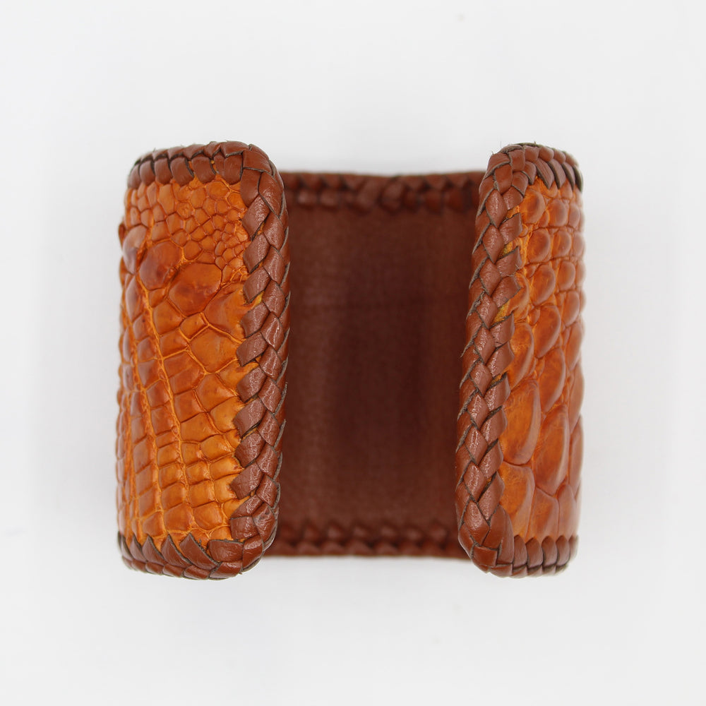 Adjustable Crocodile Cuff
