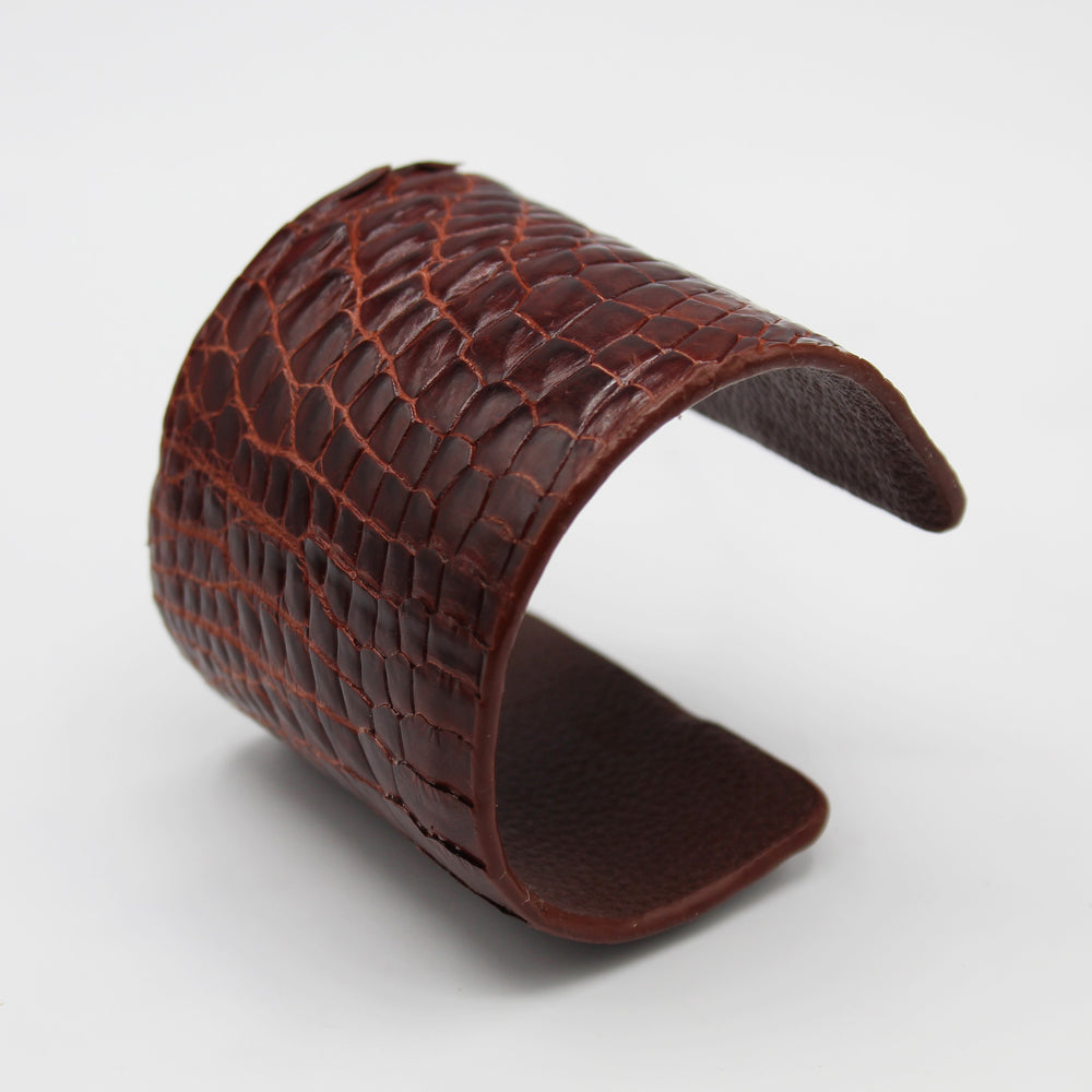 Adjustable Crocodile Cuff
