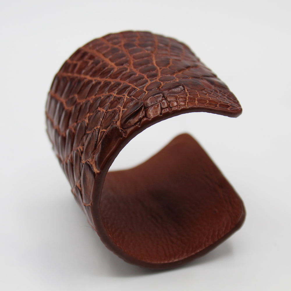 Adjustable Crocodile Cuff