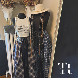 Plaid Flannel Hostess Skirt