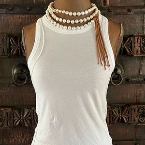 Classic Boho White (Medium Pearls)