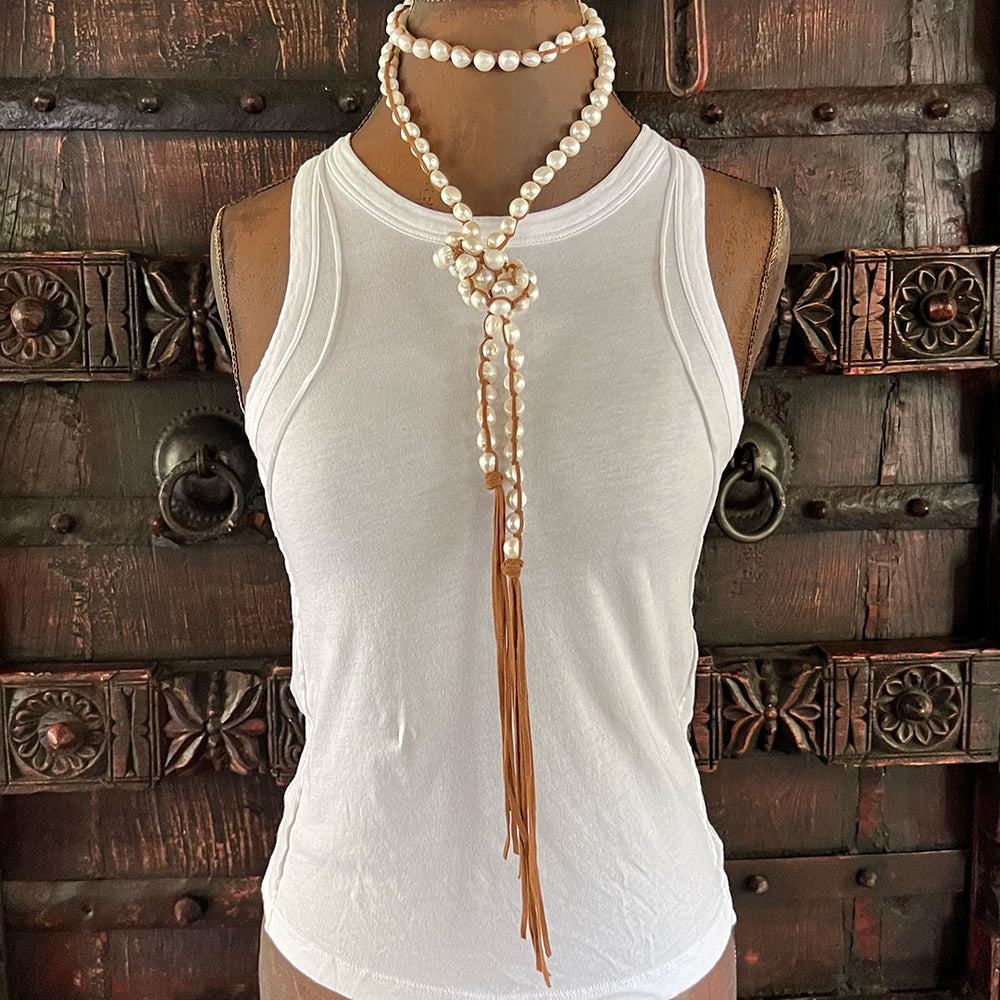 Classic Boho White (Medium Pearls)