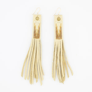 Suede Fringe Earrings