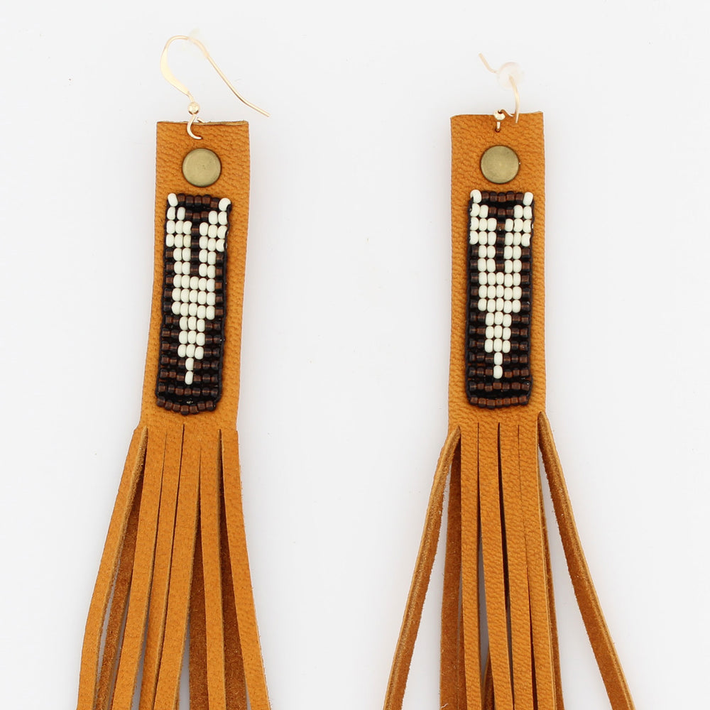 Suede Fringe Earrings