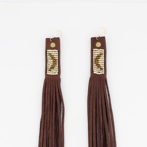 Suede Fringe Earrings