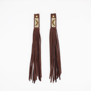 Suede Fringe Earrings