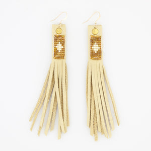 Suede Fringe Earrings