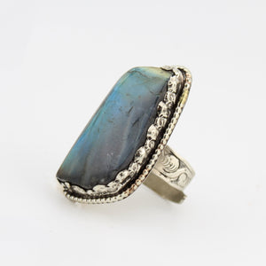Vintage Tibetan Labradorite Ring